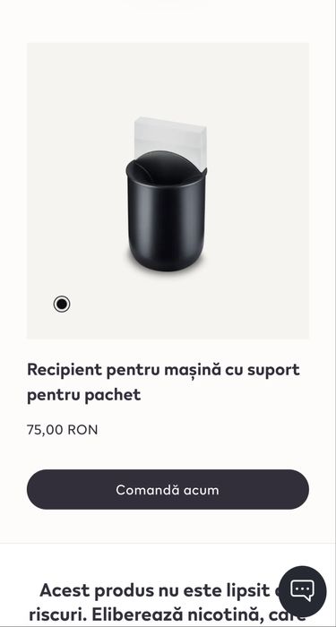 Scrumiera iqos nou sigilat