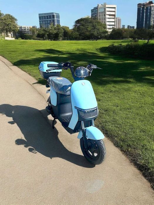 Електрически скутер Голден Тайгър 1000W, 60V 20Ah, Син