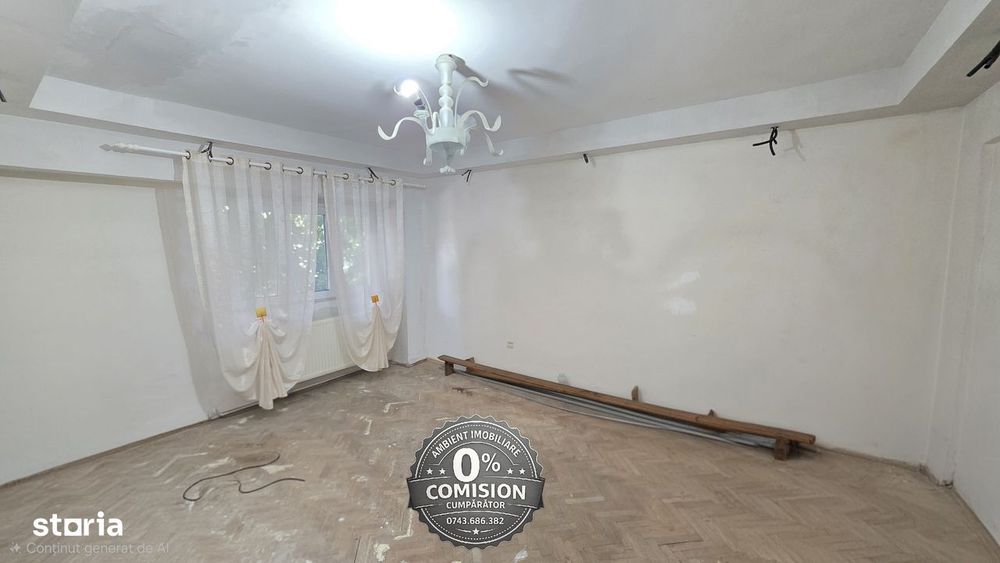 Apartament cu 3 camere, etaj 1 (parter cu demisol), VASLUI zona CENTRU