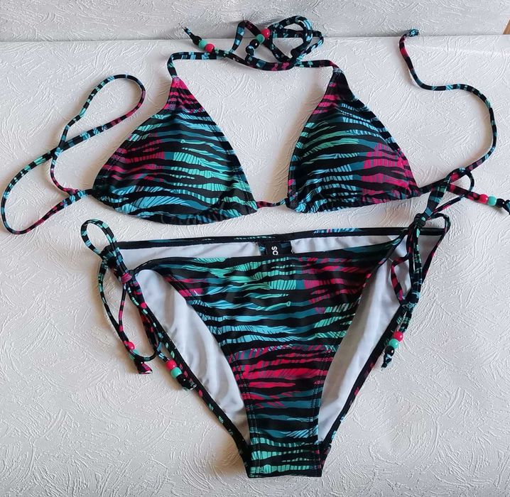 Costum baie 2 piese femei AQUOS Elena mar S/M tiger-stripes Nou