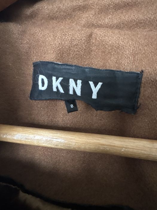 dkny trench палто, вълна, кафяв, размер 8(38-40)