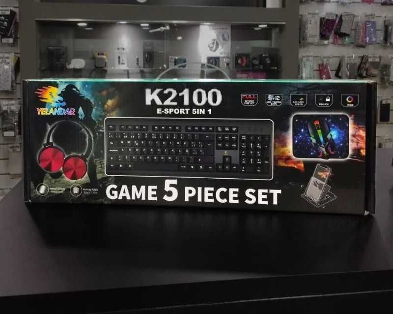 Геймърски комплект – Клавиатура, Мишка, Слушалки, Подложка и стойка