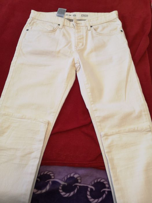 Blugi crem 33-34,pantalon sport gri 34