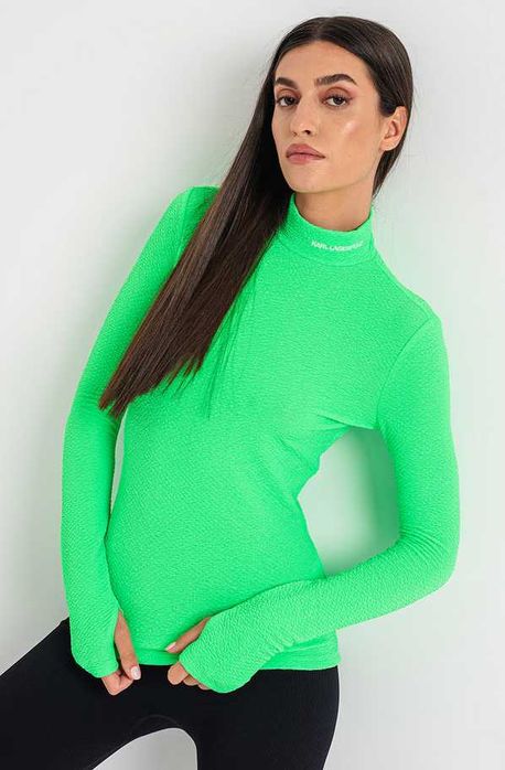 Bluza Karl Lagerfeld, slim-fit, Neon green, XS