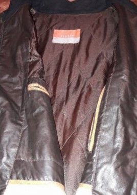 Мъжко кожено яке с подплата голям размер