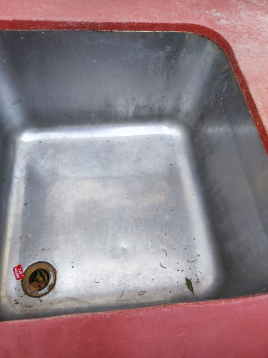 Касапска / месарска маса с шкаф и мивка