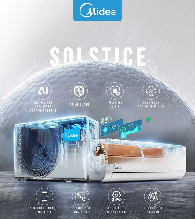 Кондиционер Midea модель ALBA Pro — 12,000 BTU / Inverter / Оригинал