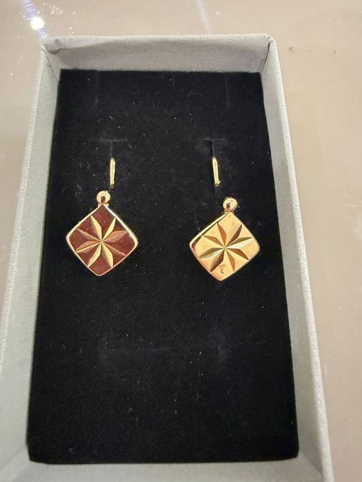 Серьги раритетные золотые