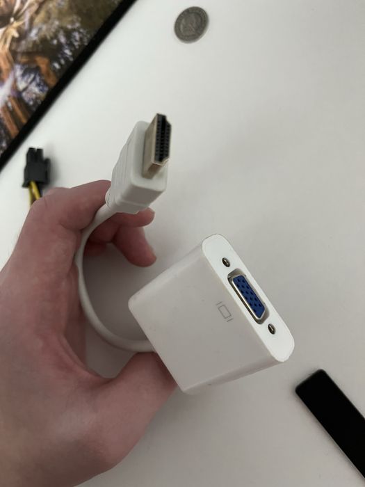 Переходник HDMI → VGA, рабочий