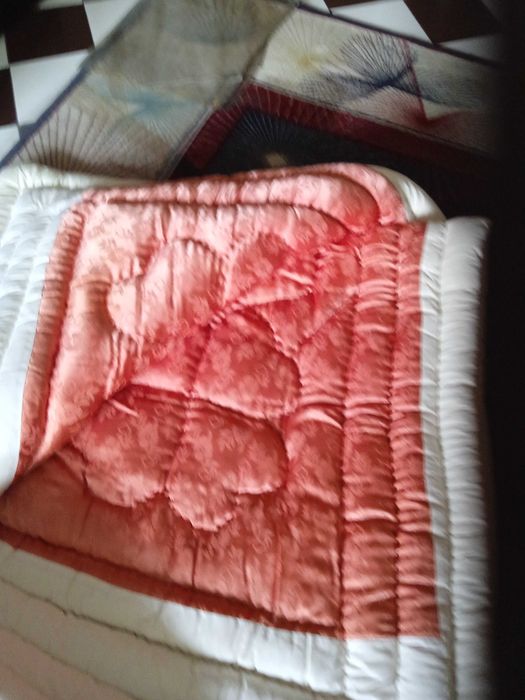 4 бр нови юргани памук - 2 х150 /200 см жълти+ 2х 170/210 син и розов