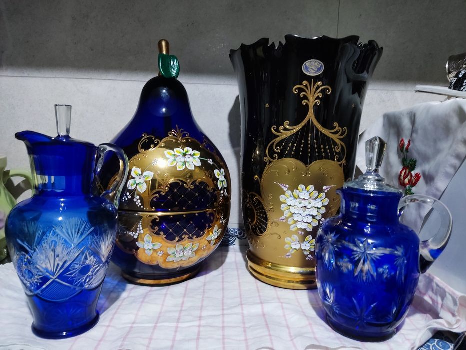 Вазы Богемия Лепка Чехословакия