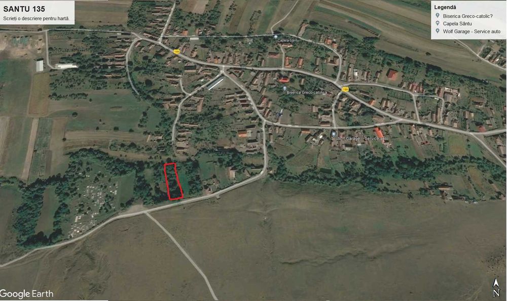 Vand 10 ari teren intravilan în SANTU