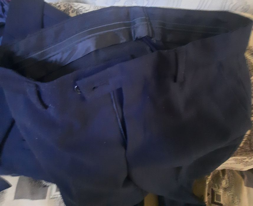 Синий Школьный костюм