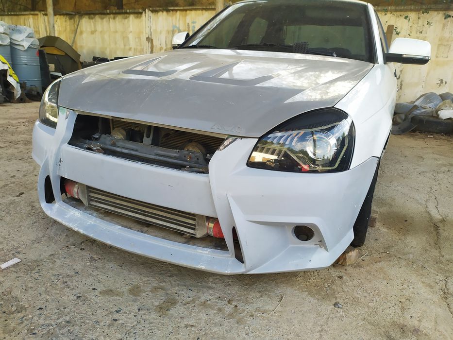 Приора передний бампер капот