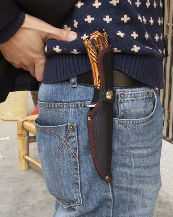 ловен нож страхотен модел DAGGER KNIVE S031A+кания за колан