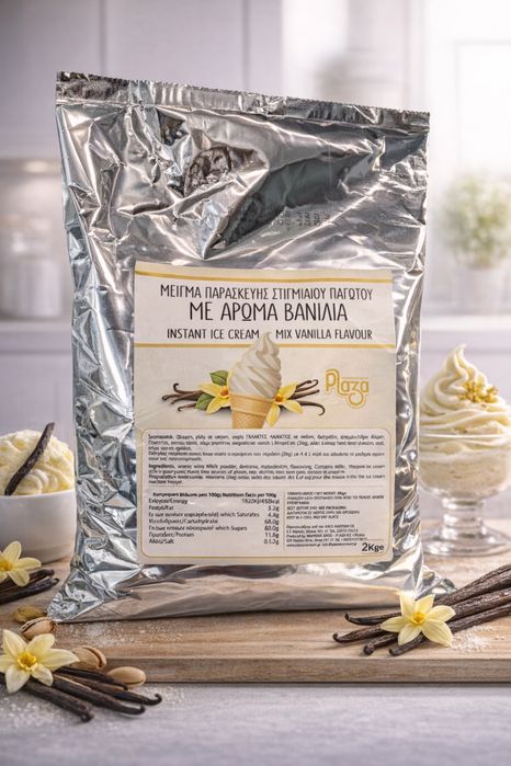 Крем сладолед на прах за машина