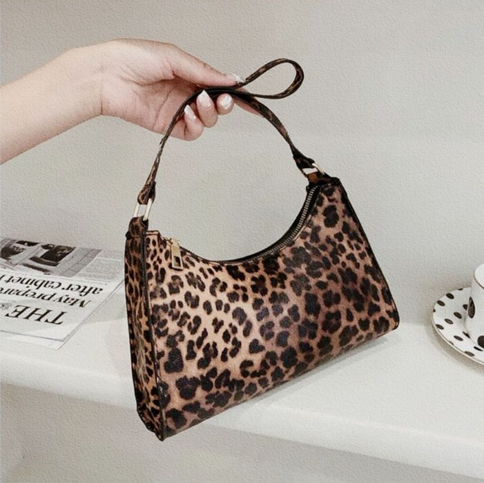 Женская леопардовая сумка