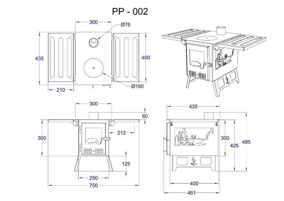 Печь для обогрева,печь для палатки,печь похододная,печь на дровах