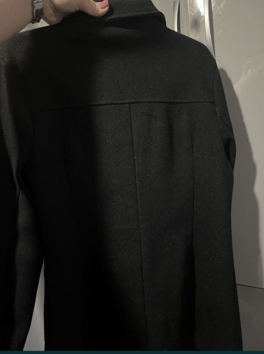 Дамско черно палто