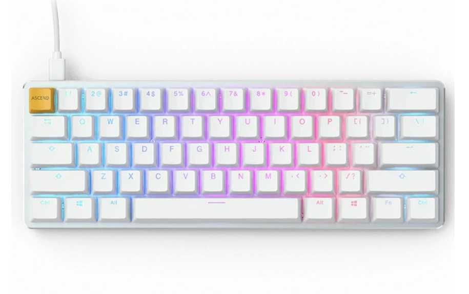 ^ Клавиатура Glorious GMMK Compact - Gateron Brown Switches - White