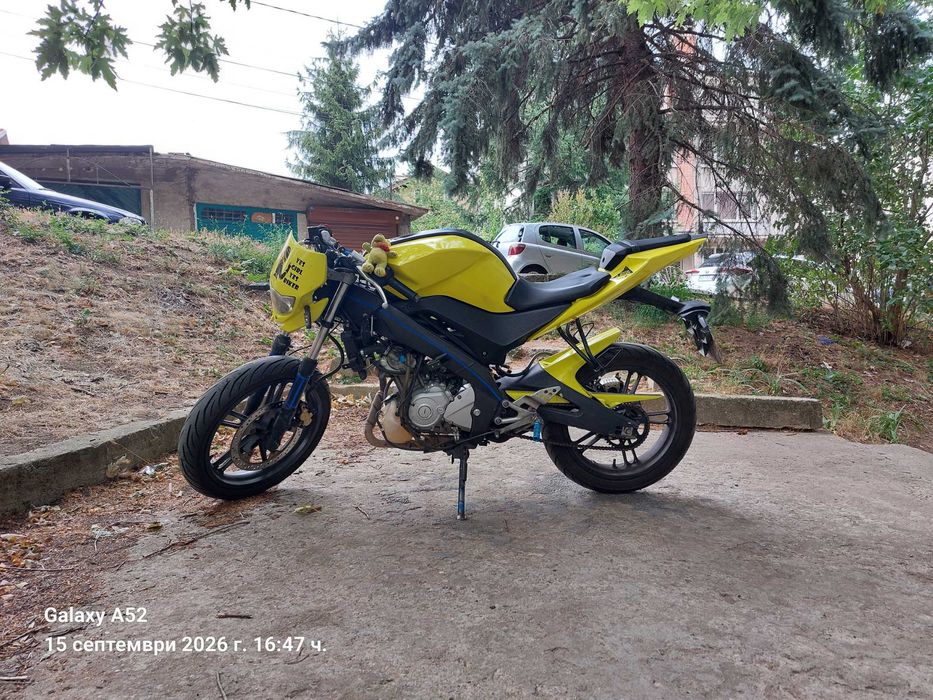 Продавам Yamaha YZF-R125 (2008) – Жълт / Категория А1 (С валидни ГО и ГТП)