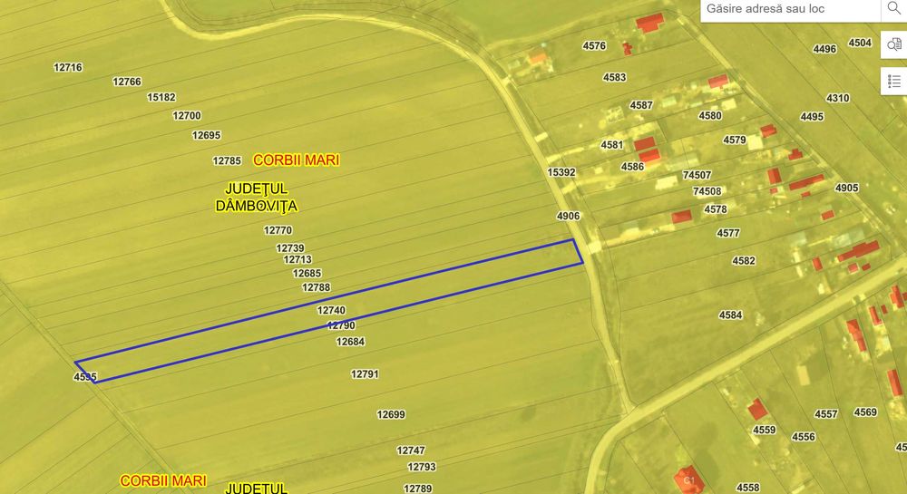 Teren de vanzare – Corbii Mari, langa Autostrada A1 – 4.800 mp