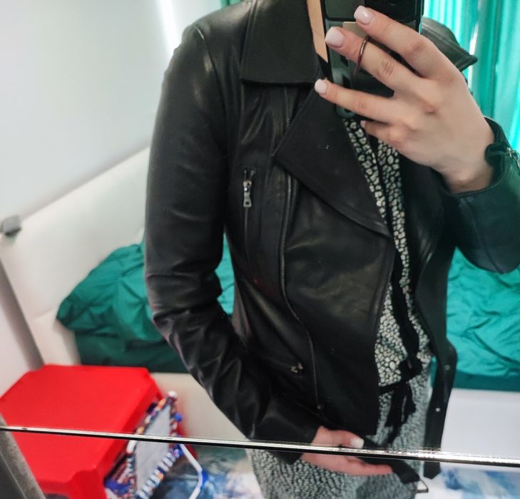 Geaca de piele naturala măsura S