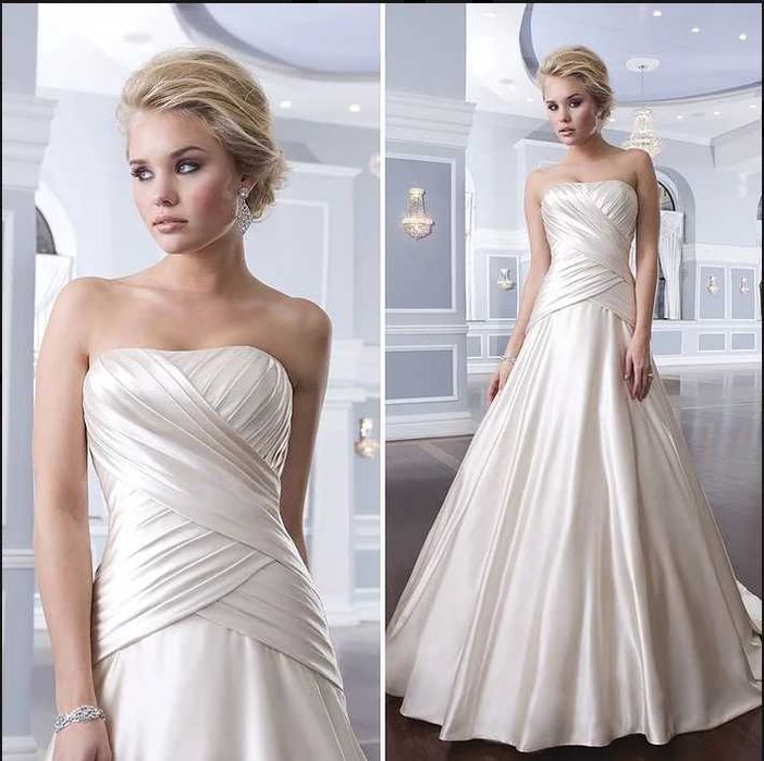 Сватбена рокля Lillian West -- бутикова, високо качество