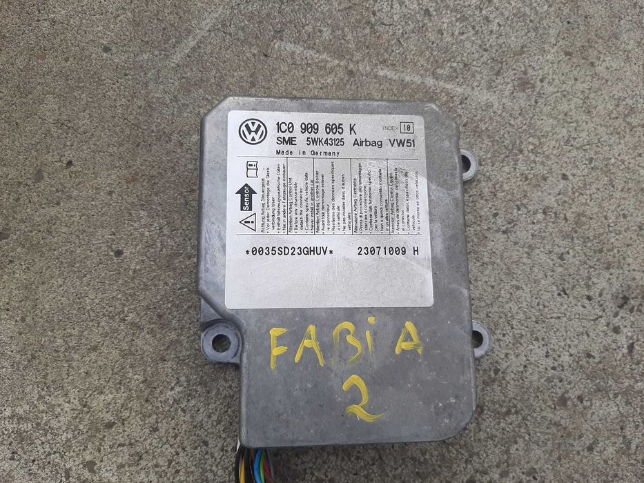 kit airbag skoda fabia 2  5j1880204 5j0880201b  1c0909605k