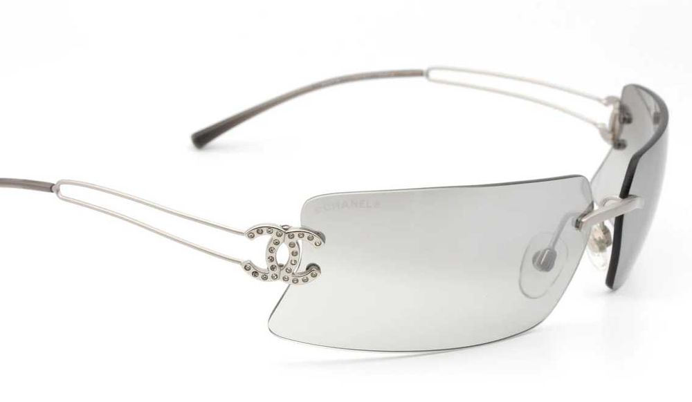 Ochelari de soare Chanel 4051‑B Rhinestone Silver