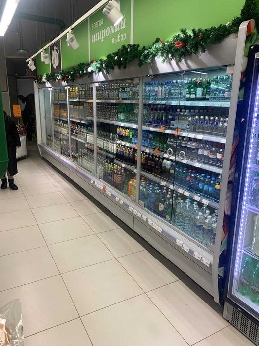 Холодильник для продуков Открытый холодильник Холодильная горка