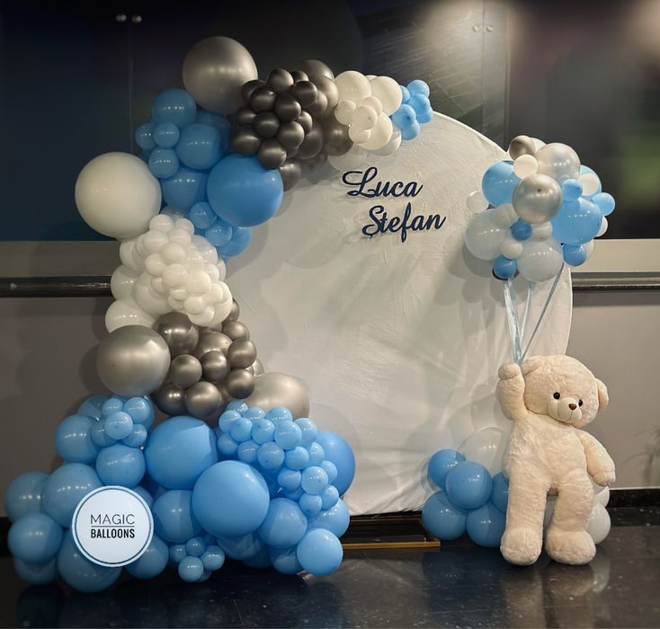 Decor baloane botez/nunta/aniversari