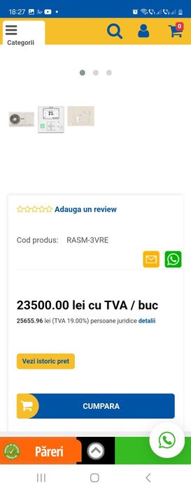 Pompa de caldura 8 kw -Hitachi