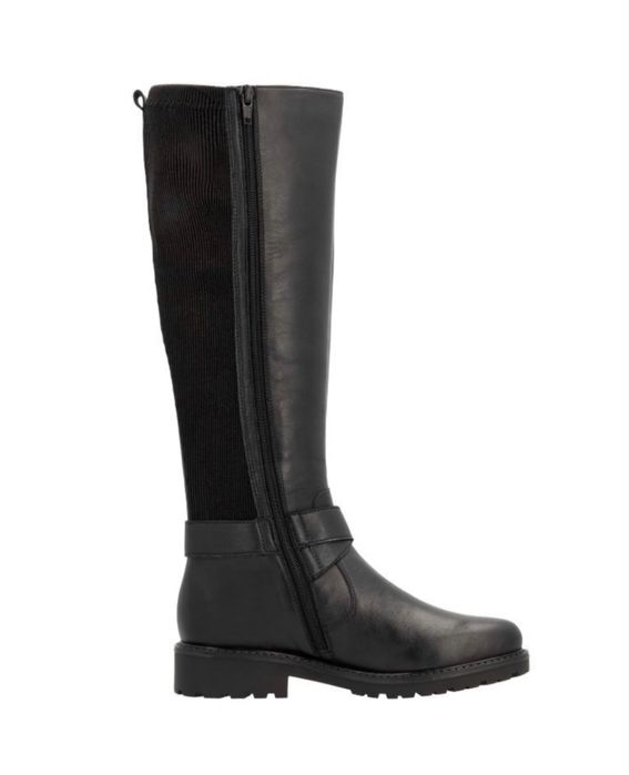 кожени ботуши Remonte, широка горна част с разтягане