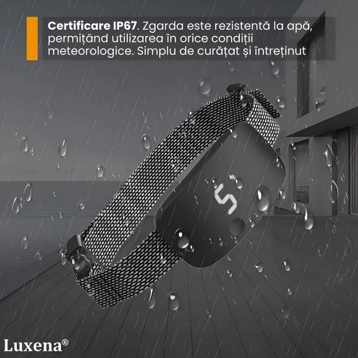Zgarda antilatrat pentru dresaj, sunet, socuri, vibratii, rezistenta la apa