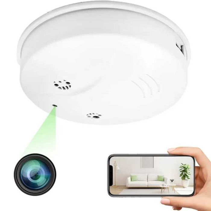 Скрита камера в детектор за дим Wi-Fi- наблюдение на живо