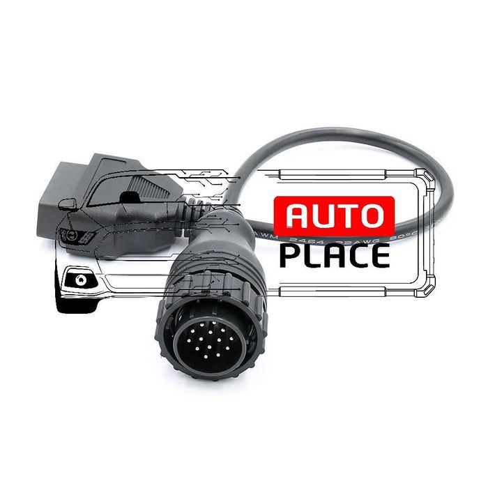 Кабел / Преходник / Адаптер за Mercedes 14 Pin Atego Delphi Атего