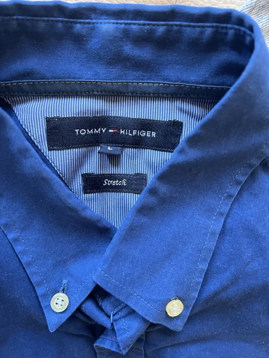 Оригинална мъжка риза Tommy Hilfiger + подарък дънки Pull&Bear