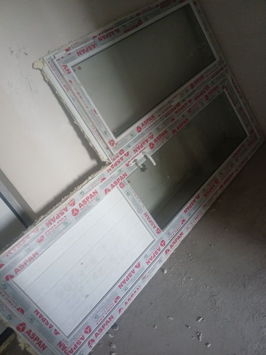 Пластиковое Окно с дверью