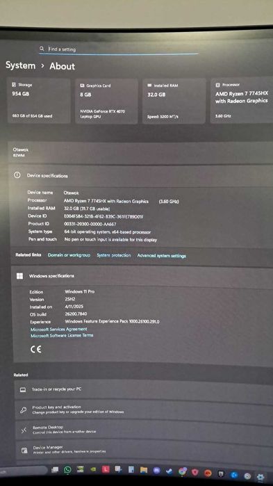 Laptop gaming LENOVO Legion Pro 5 16ARX8