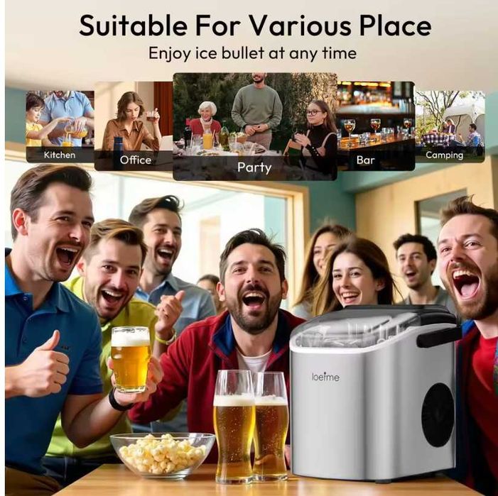 LOEFME Преносима  напълно автоматична  машина за лед / Ледогенератор