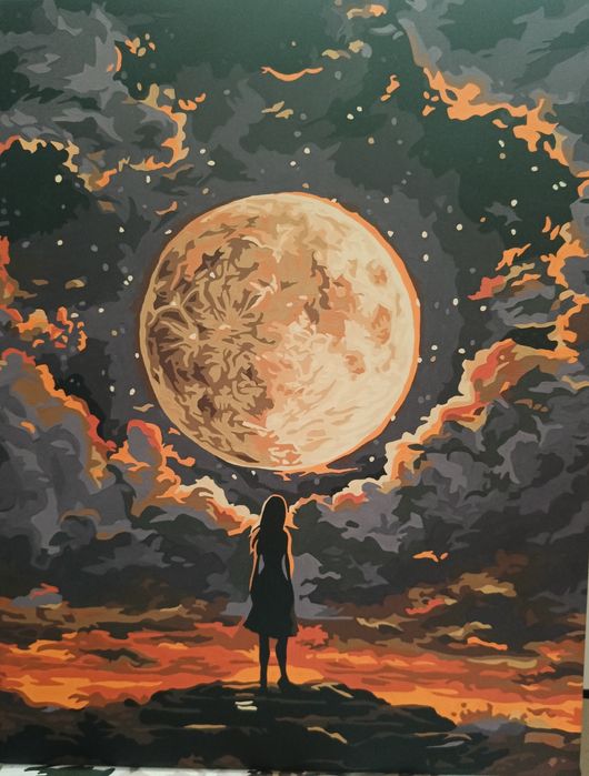 Огненная луна картина