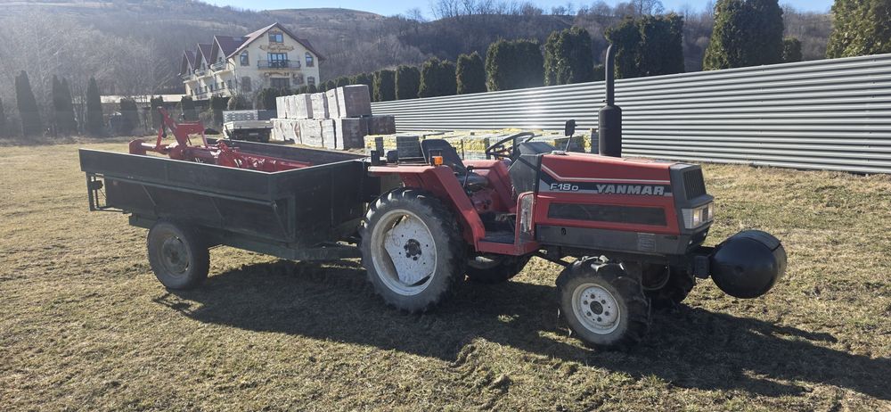 Yanmar F18D.4x4 RAR efectuat plug+freză+remorcă basculabilă.PREȚ FIX.