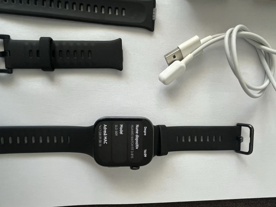 Huawei Watch Fit 3 Impecabil | Full Box | Husă + Folie | Midnight Black