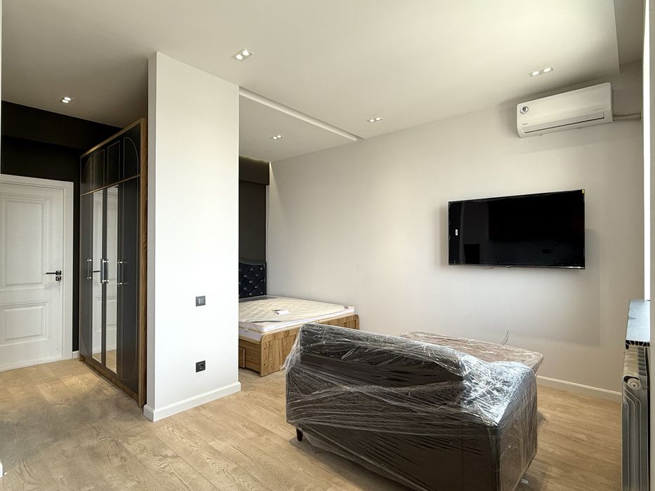 Однокомнатная студия 1/6/9 Олмос Резидент, с мебелью и техникой