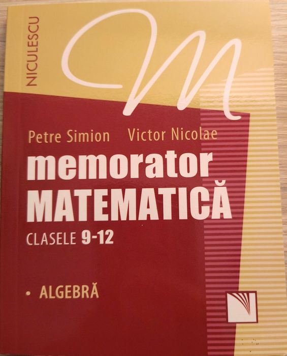 Memorator matematica clasele 9-12