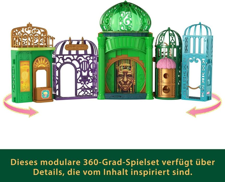 Wicked Замък с фигурки на Глинда и Елфаба с 15 аксесоара Mattel