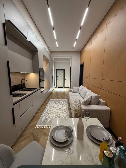 Новостройка Sayram Tower Буз базар 2/2/10 Евроремонт 42м2