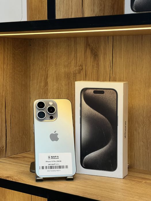 Айфон 15 про 256гб натурал титан идеал