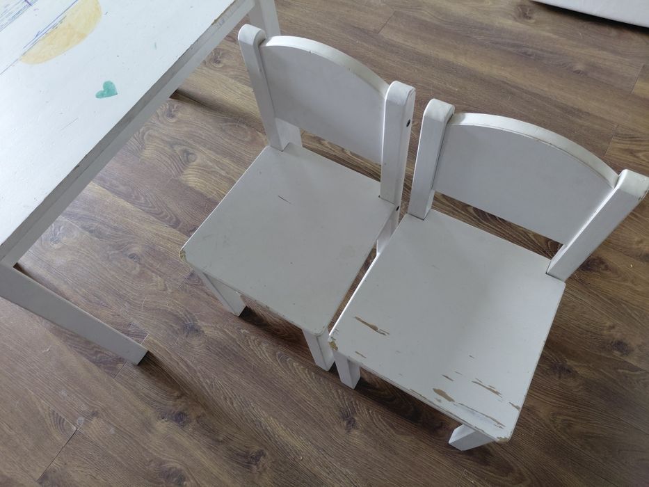 Стол и 2 стула,  дерево, Икея.